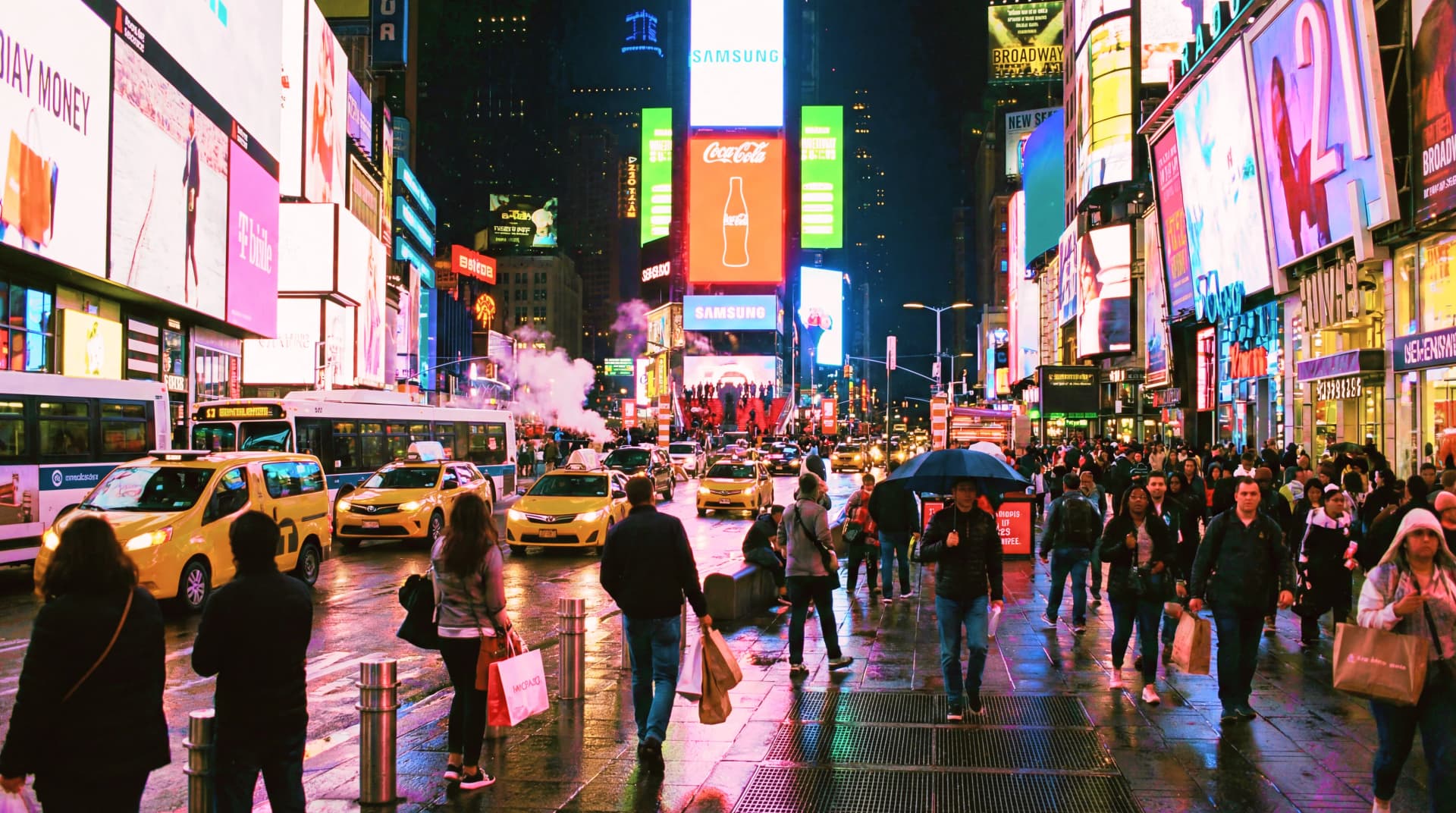 Graded with neon cyberpunk color grading